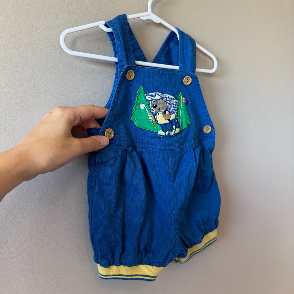 Blue Kids One Piece with Bear Design - Picture 6 of 9